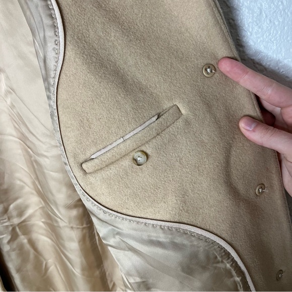 WILFRED ARITZIA Cocoon Coat Wool Cashmere Blend Size Small Classic Camel Color - Picture 9 of 15